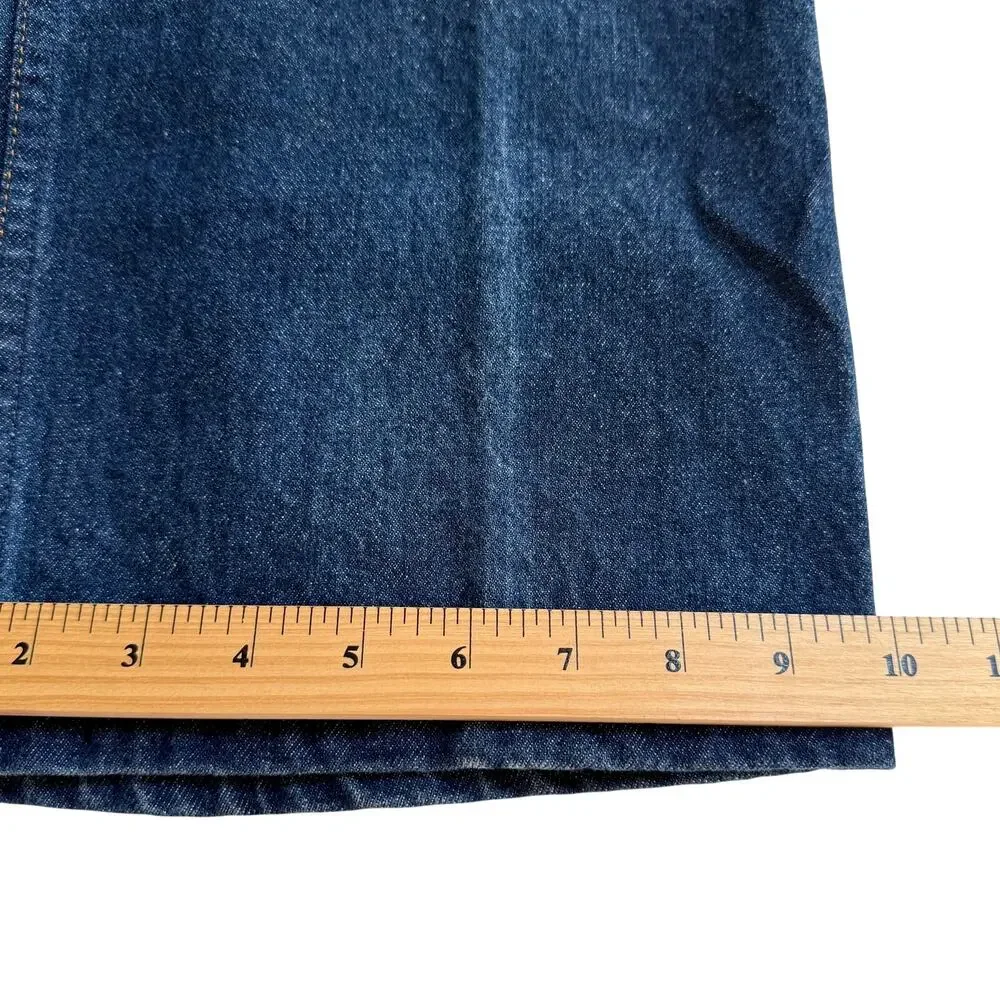 VTG Levis 517 Jeans Mens 37x28 Dark Wash Blue Denim Orange Tag 80s